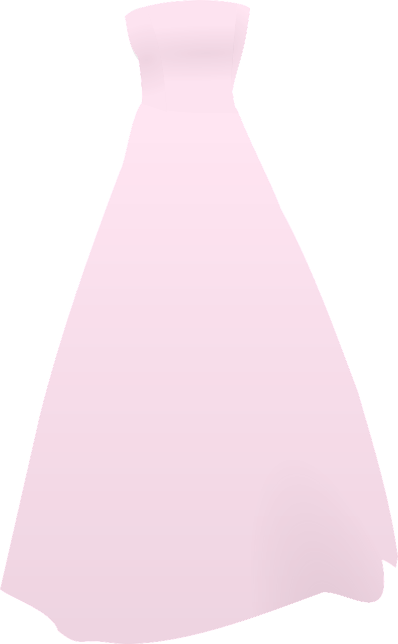 Gown Clipart Gaun - Pink Wedding Dress Png Transparent Png (445x720), Png Download