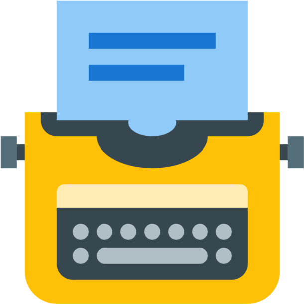 Blog-typewriter - Icon Typewriter Png Clipart (768x768), Png Download