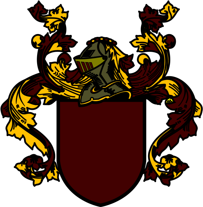 Maroon Clip Art At Clker Com - Coat Of Arms - Png Download (588x600), Png Download