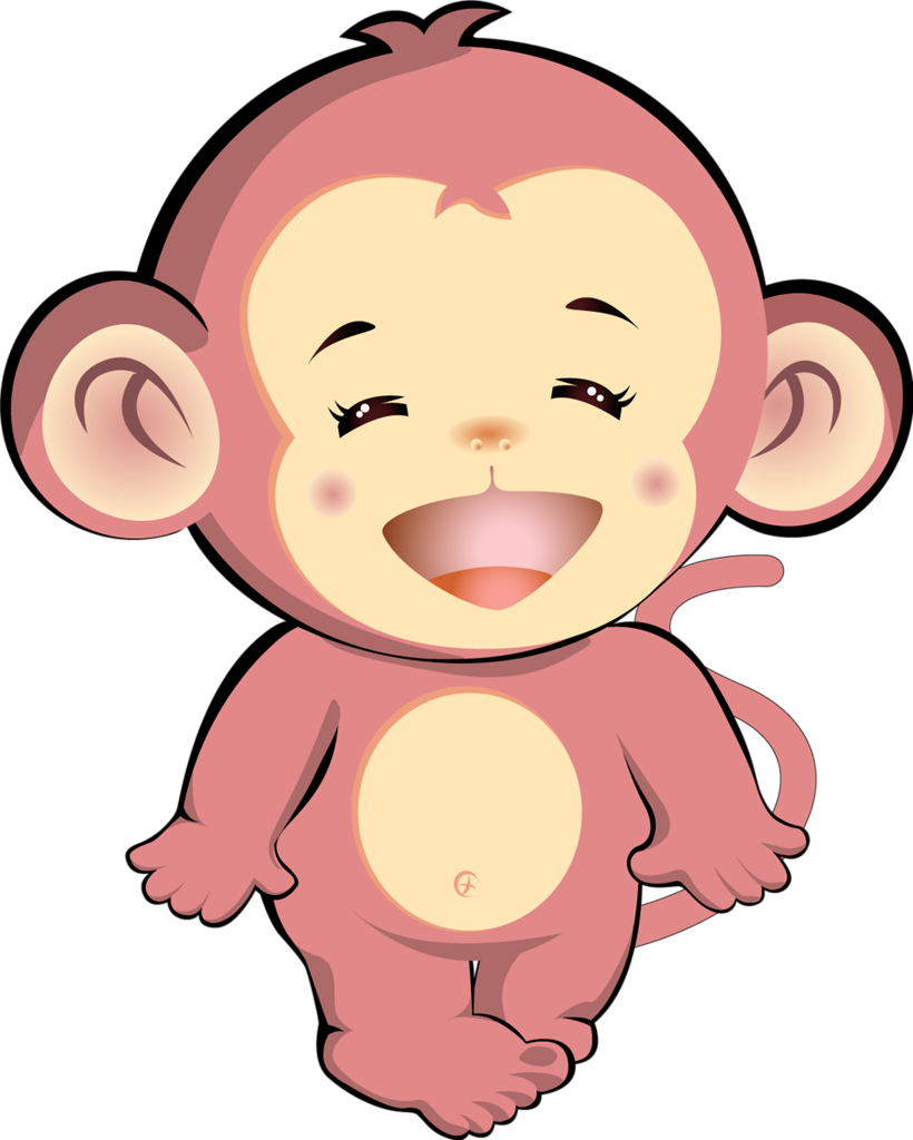 Safari & Zoo - 可爱 小 猴子 图片 Clipart (820x1024), Png Download