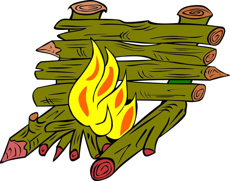 Love Wood Clipart Fire - Wood Clip Art - Png Download (914x720), Png Download