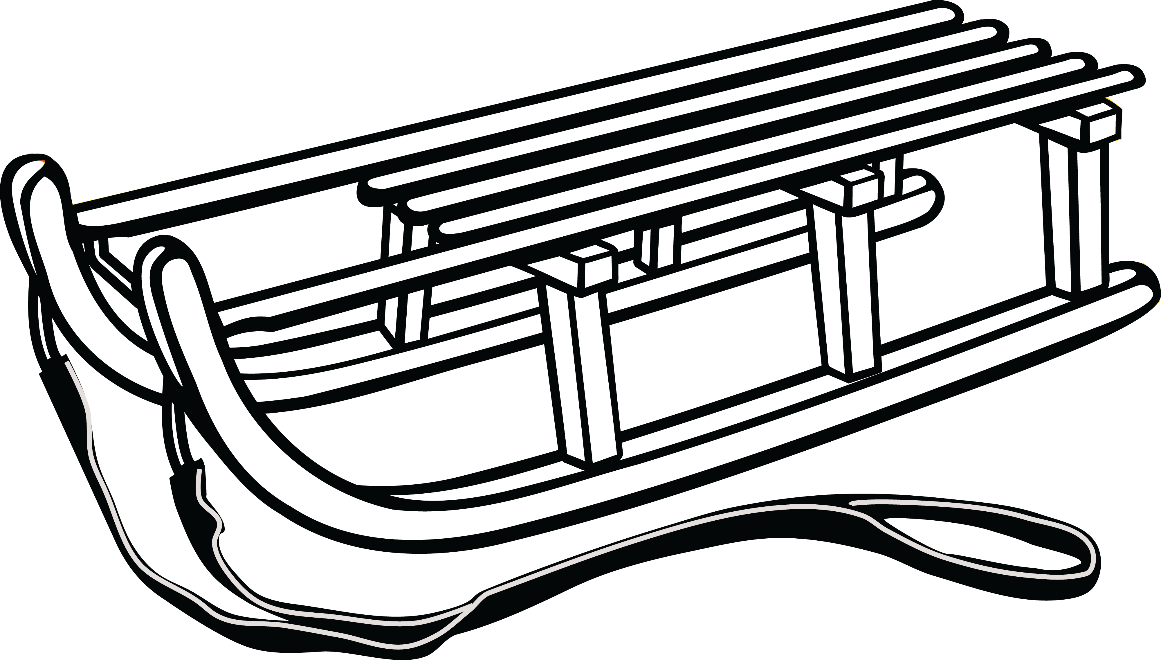 Free Clipart Of A Luge - Luge Clipart - Png Download (4000x2273), Png Download