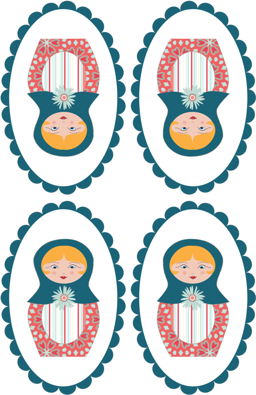 Russische Puppen-karte Anastasias Karte Clipart (516x800), Png Download