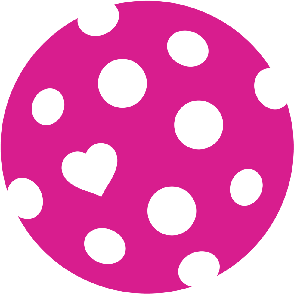 The Heart Of Pickleball Custom Design By Dinkers & - Circle Clipart (1060x1064), Png Download