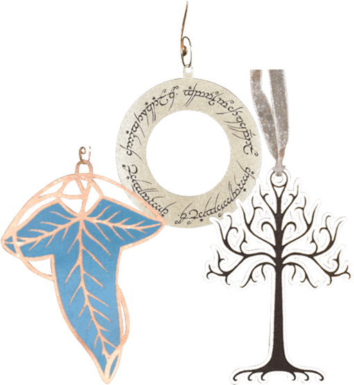 Lotr Christmas Ornament Collection Clipart Download - Lord Of The Rings White Tree Of Gondor Apple Macbook - Png Download (555x555), Png Download