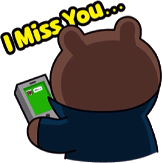 Brown's Love Story - Brown And Cony Miss You Clipart (617x640), Png Download