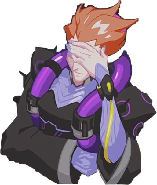 Moira Overwatch Facepalmfreetoedit - Moira Facepalm Clipart (514x606), Png Download