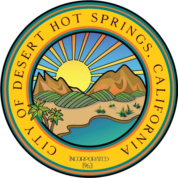 Mayor Scott Matas Is Hosting The Second 2017 Town Hall - City Of Desert Hot Springs Logo Clipart (640x609), Png Download