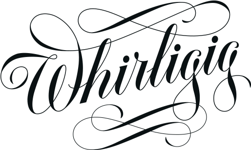 Whirligig Custom Lettering - Logo Clipart (800x400), Png Download