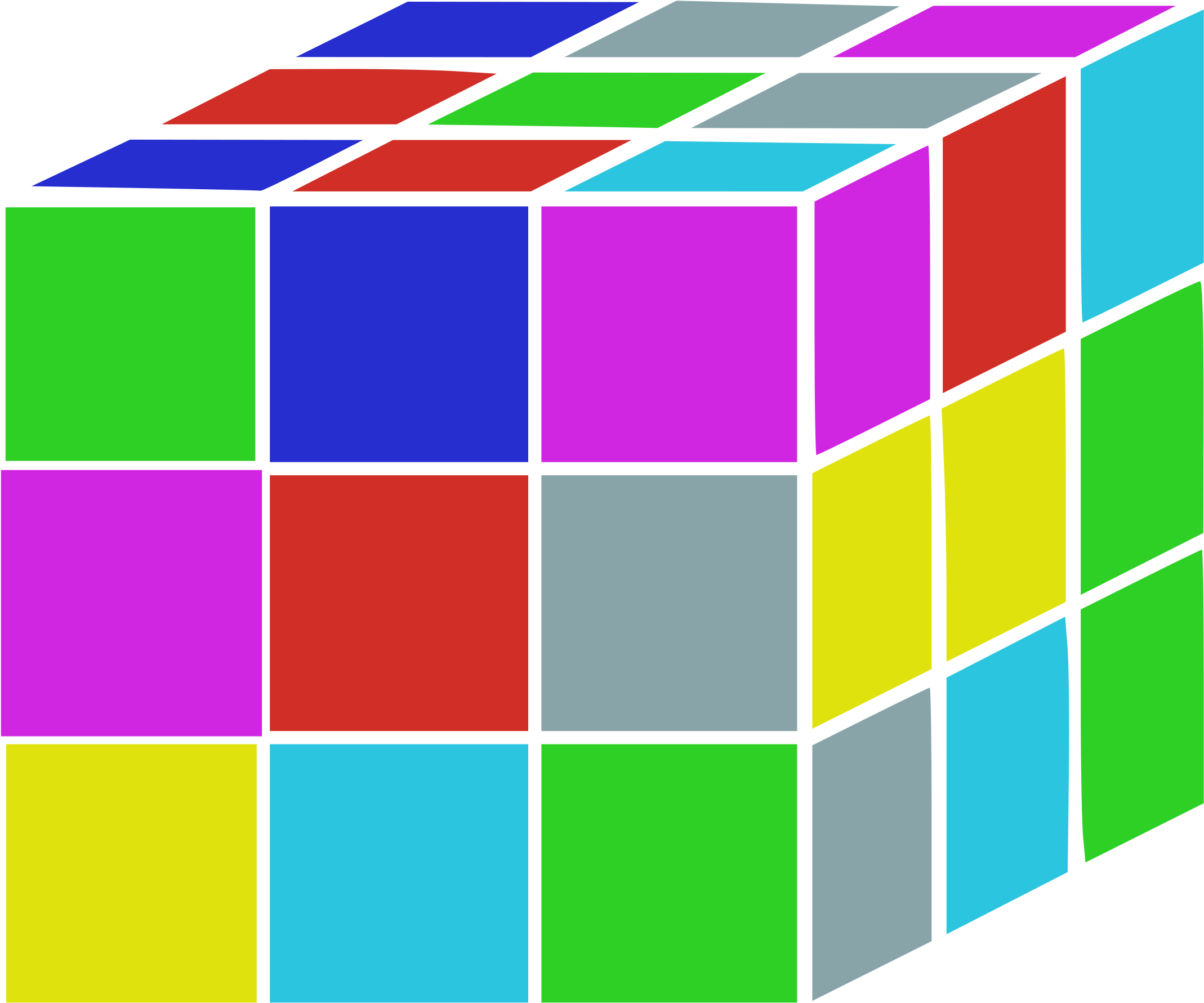 Jigsaw Puzzles Rubik's Cube Toy Block - Rubik's Cube Clipart (750x750), Png Download