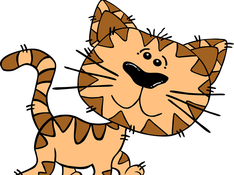 Cover Image - Walking Cat Shower Curtain Clipart (805x604), Png Download