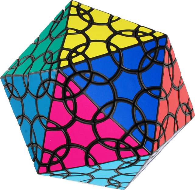 Clover Icosahedron D1 - Black Body Clipart (640x640), Png Download