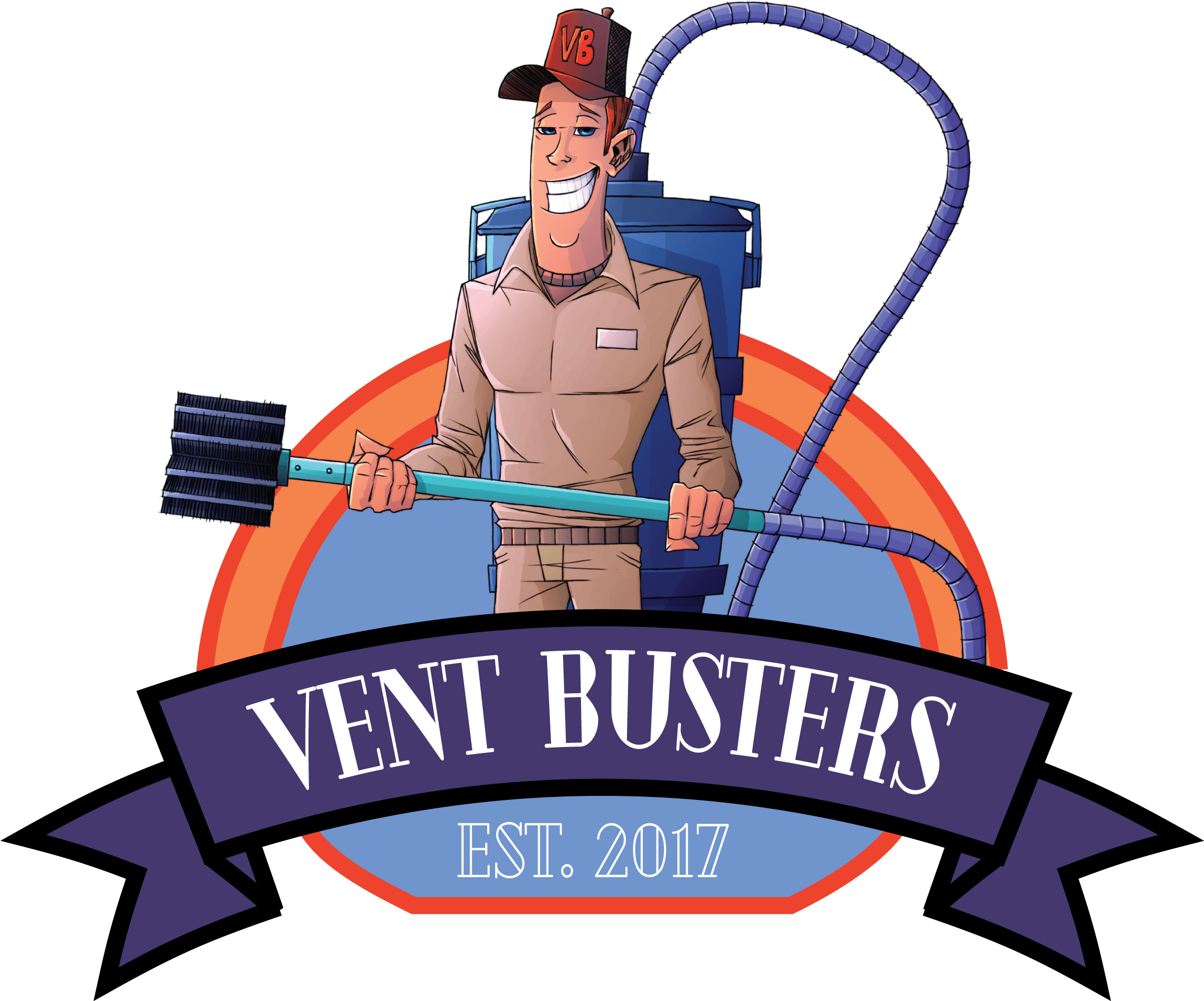Vent Busters Clipart (2625x3375), Png Download
