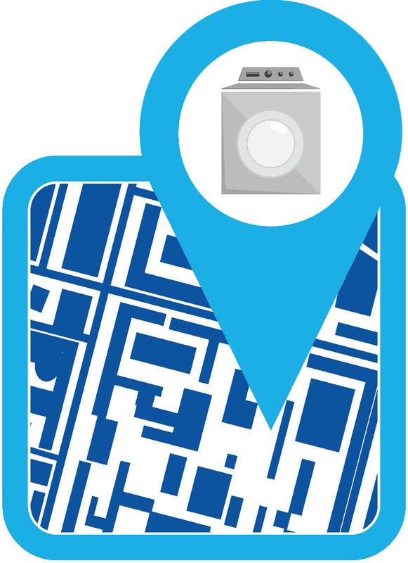 Equipped With New High-tech, Speed Queen Coin Washers - Map Clipart (581x800), Png Download