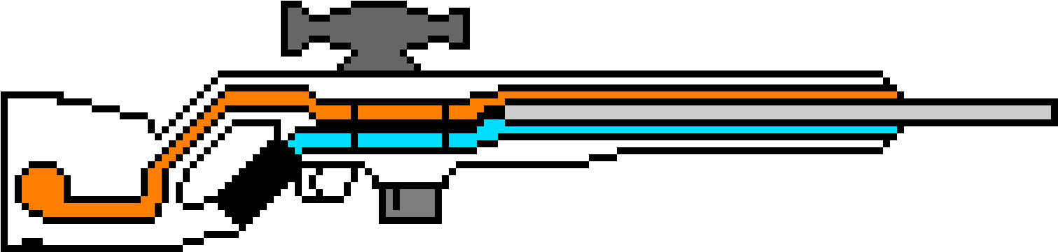 Plasma Sniper Rifle - Sniper Rifle Clipart (1520x430), Png Download
