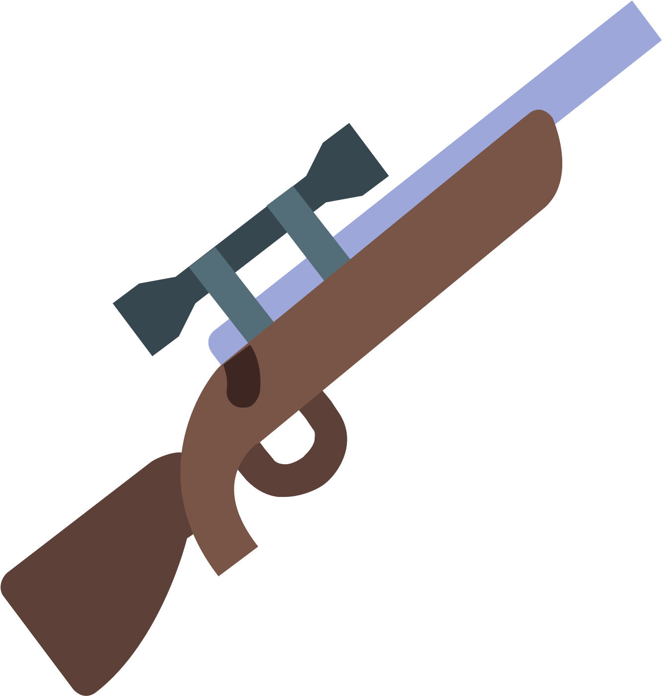 Sniper Rifle Icon - Sniper Emoji Clipart (1600x1600), Png Download