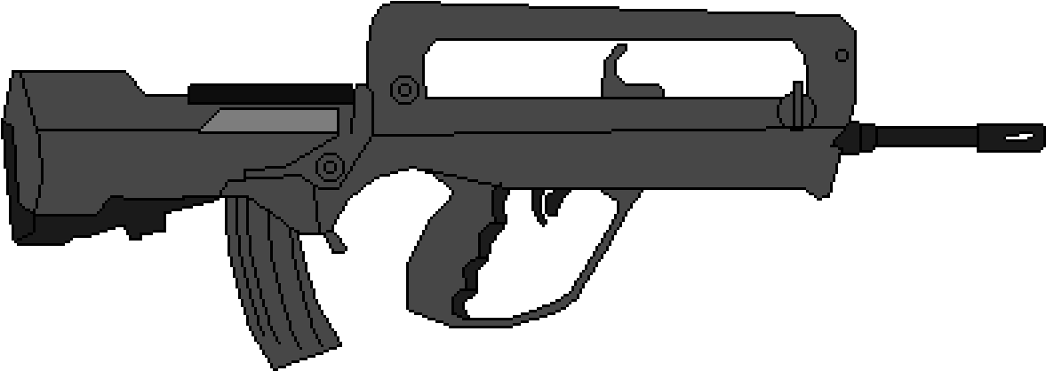 Famas G2 - Airsoft Spring Rifles Evike Clipart (1200x438), Png Download