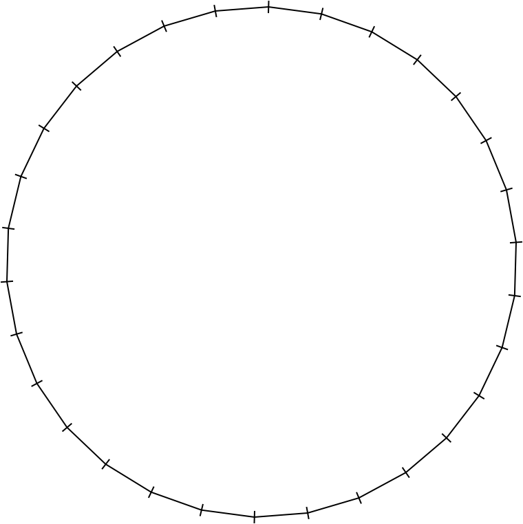 File - Tricontagon - Blank White Circle Png Clipart (760x762), Png Download