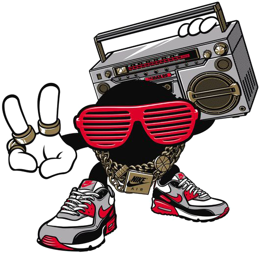 Sound Nike Illustration T-shirt Graffiti Shoe Rock - Sound Graffiti Clipart (564x547), Png Download