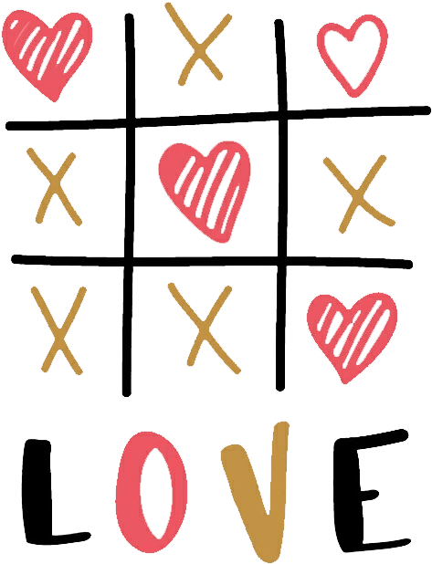 Love Tic Tac Toe Clipart (759x727), Png Download