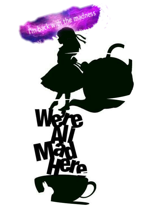 Largest Collection Of Free To Edit Alice And The Wonderland - Alice In Wonderland Silhouettes Clipart (480x718), Png Download
