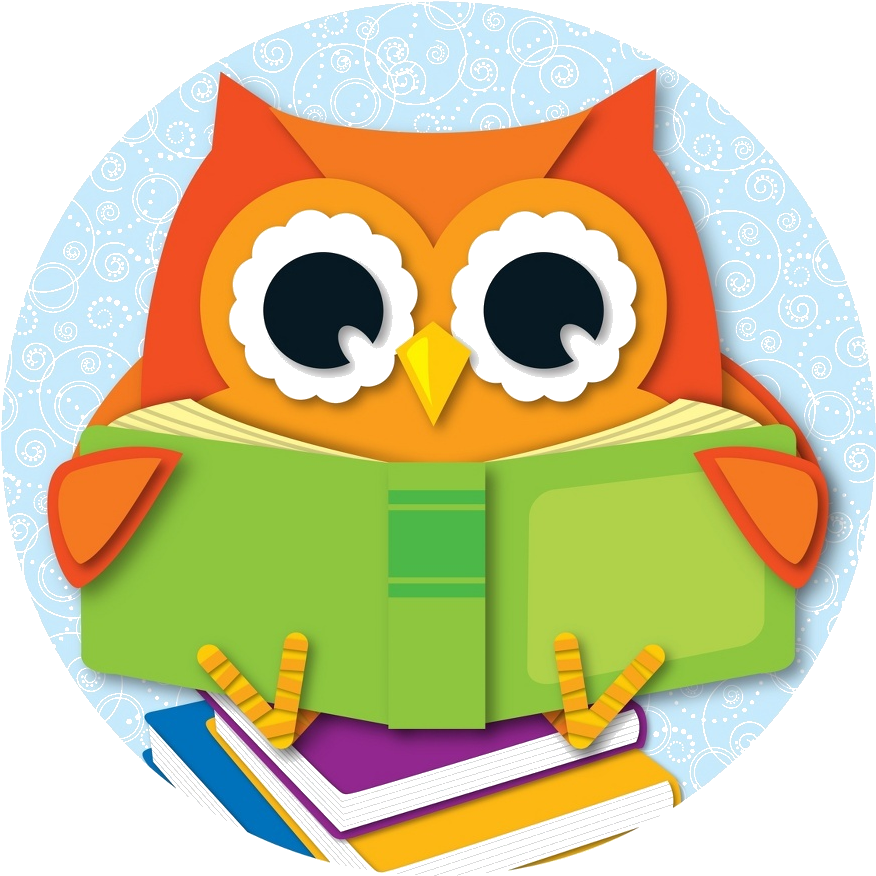 Owl With Book - Owl Reading Clipart (875x1000), Png Download