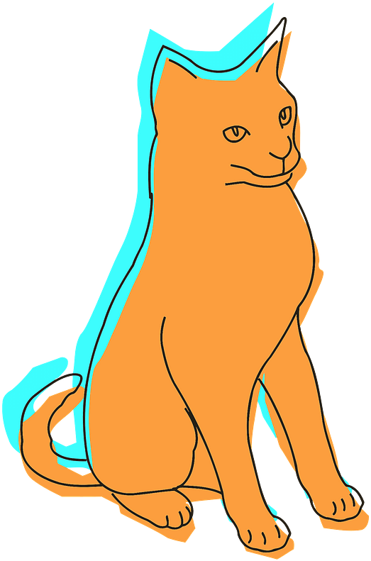 Kitten Whiskers Cat Drawing Encapsulated Postscript - Cat Clipart (494x750), Png Download