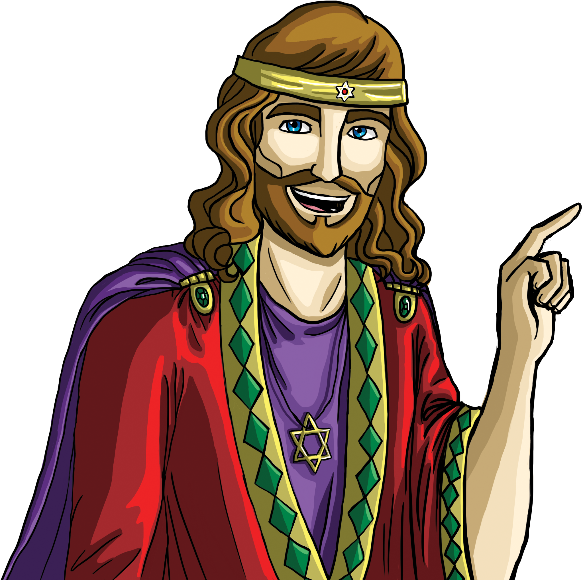 Salomon2 Copia - Nadab Rey De Israel Clipart (2578x2389), Png Download