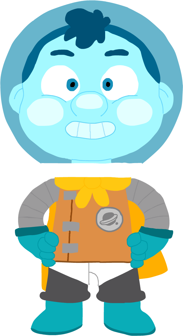 With Helmet - Camp Camp Space Kid Clipart (947x1238), Png Download