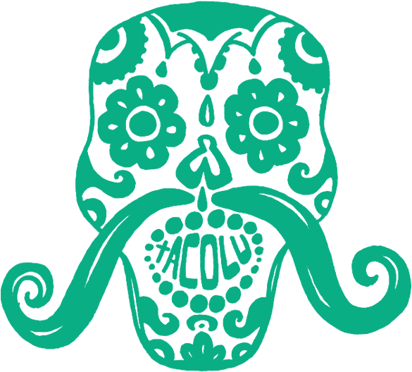 Tacos & Tequila Scull - Tacolu, Baja Mexicana Clipart (585x528), Png Download