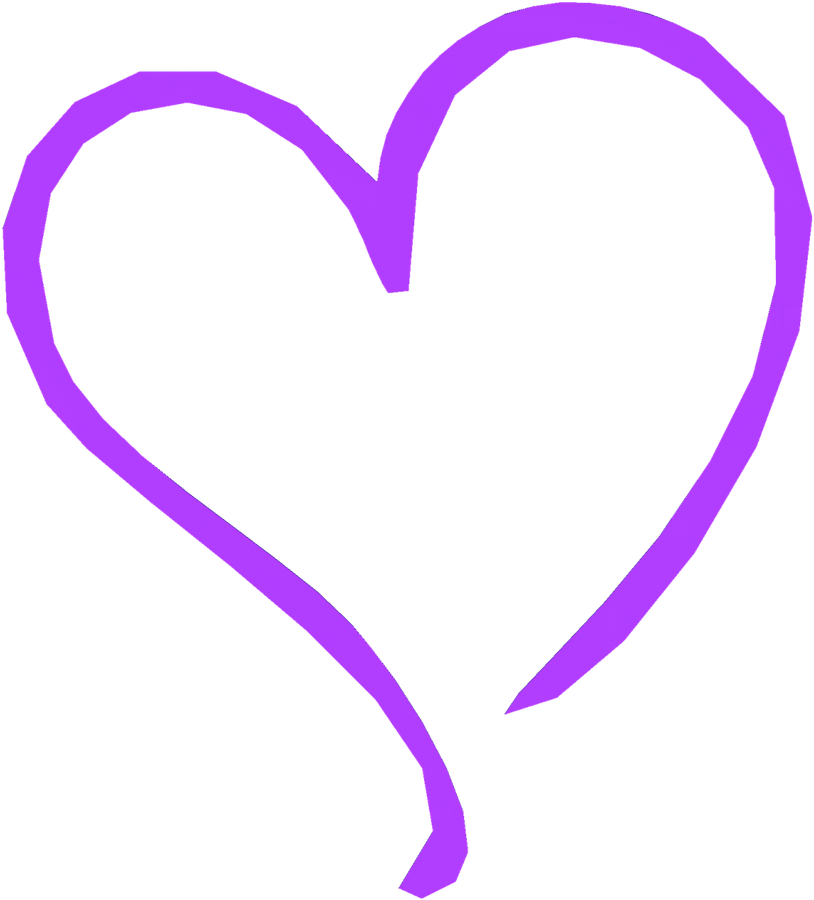 Now That I've Dug Them Out Of The Vault, Here Is The - Purple Heart Shape Clipart (1600x1416), Png Download