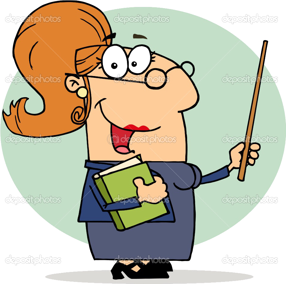 Cartoon Teacher Clipart (1013x1024), Png Download