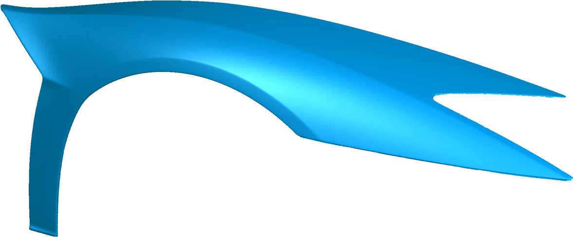 Lamborghini Aventador Superveloce 3d Scan Front Fender - Lamborghini Clipart (1200x600), Png Download