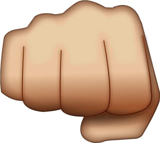Download Png File - Fist Hand Emoji Clipart (640x640), Png Download