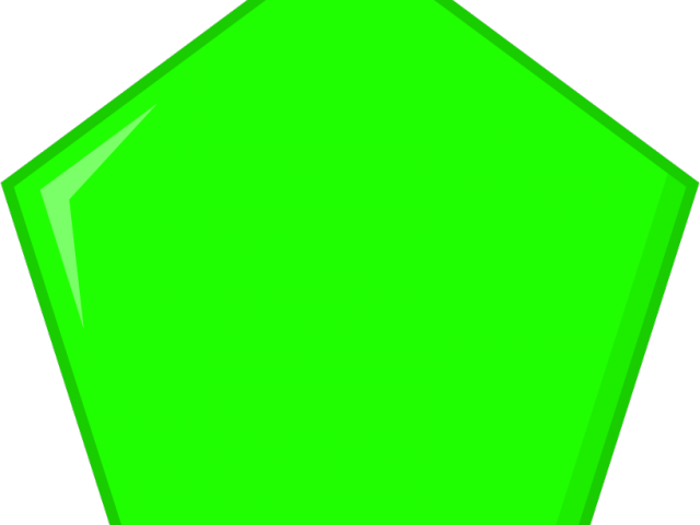 Pentagon Clipart Green - Pentagon - Png Download (640x480), Png Download