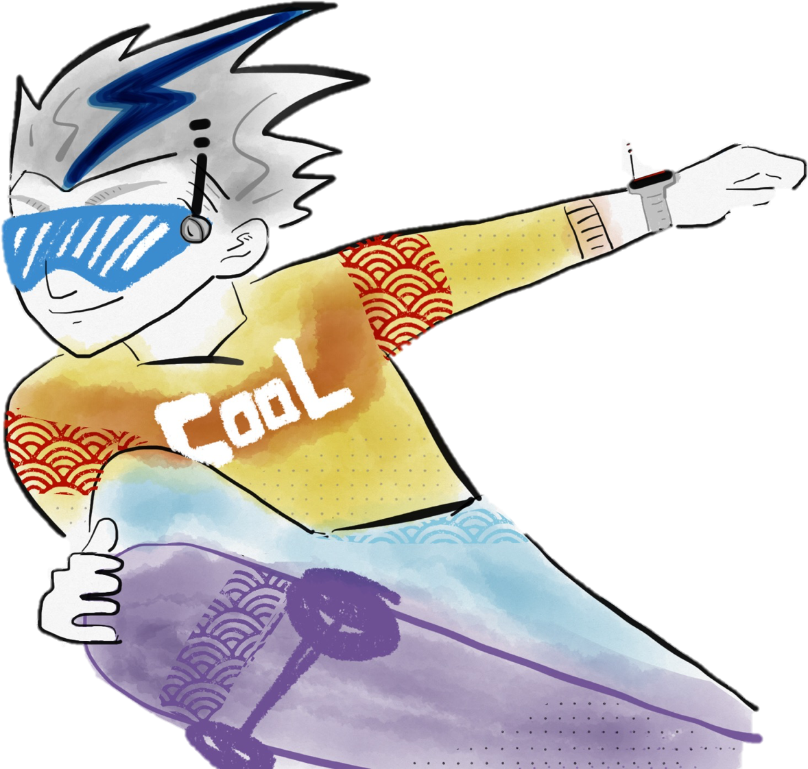 Captain Cool Ice Cream - Cartoon Clipart (1195x1125), Png Download