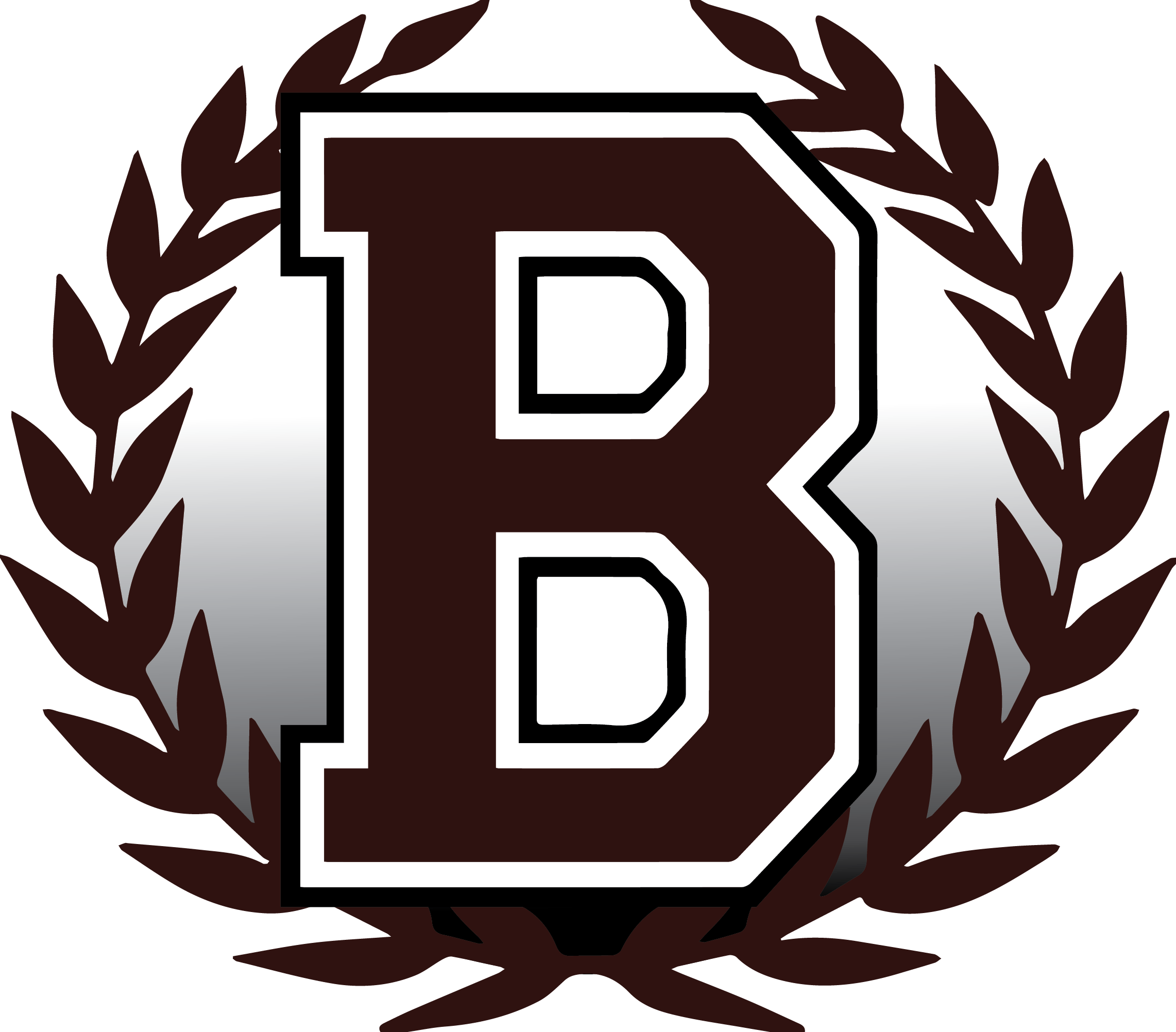 Traditional Logo Montessori - Roman Wreath Black And White Clipart (2283x2004), Png Download