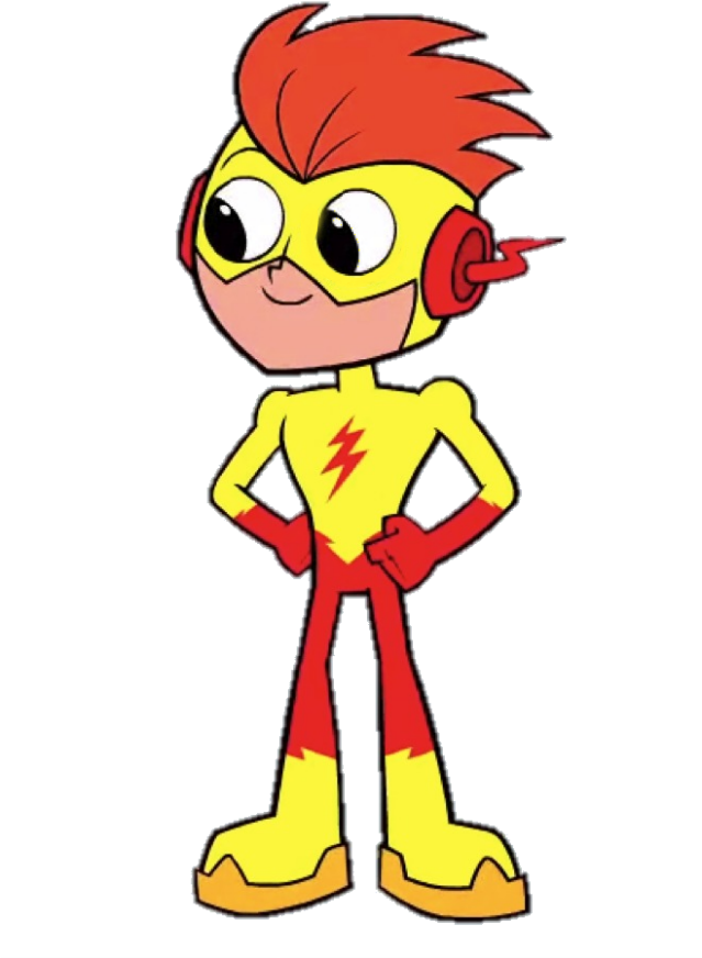 Kid Flash Png Photos - Los Jovenes Titanes En Accion Batman Clipart (640x924), Png Download