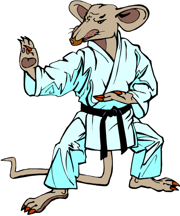 20769562 - Karate Ratte Clipart (626x750), Png Download
