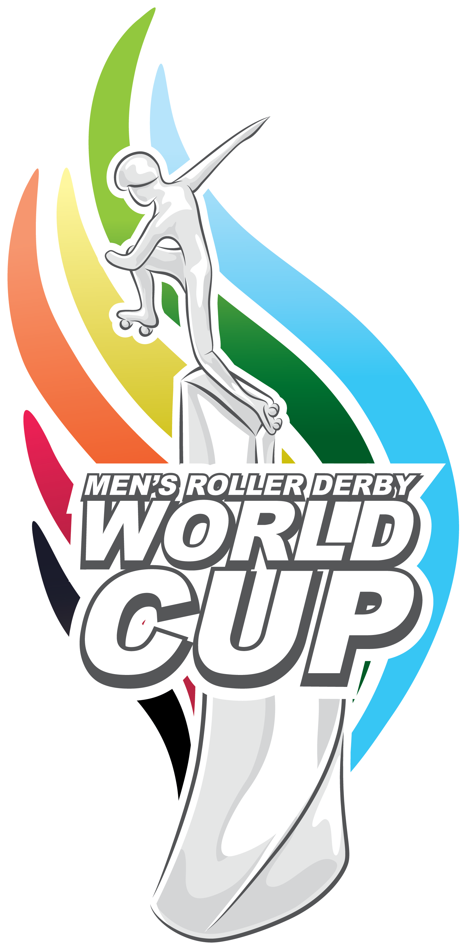 Image Information - Men's Roller Derby World Cup Logo Clipart (1608x3257), Png Download