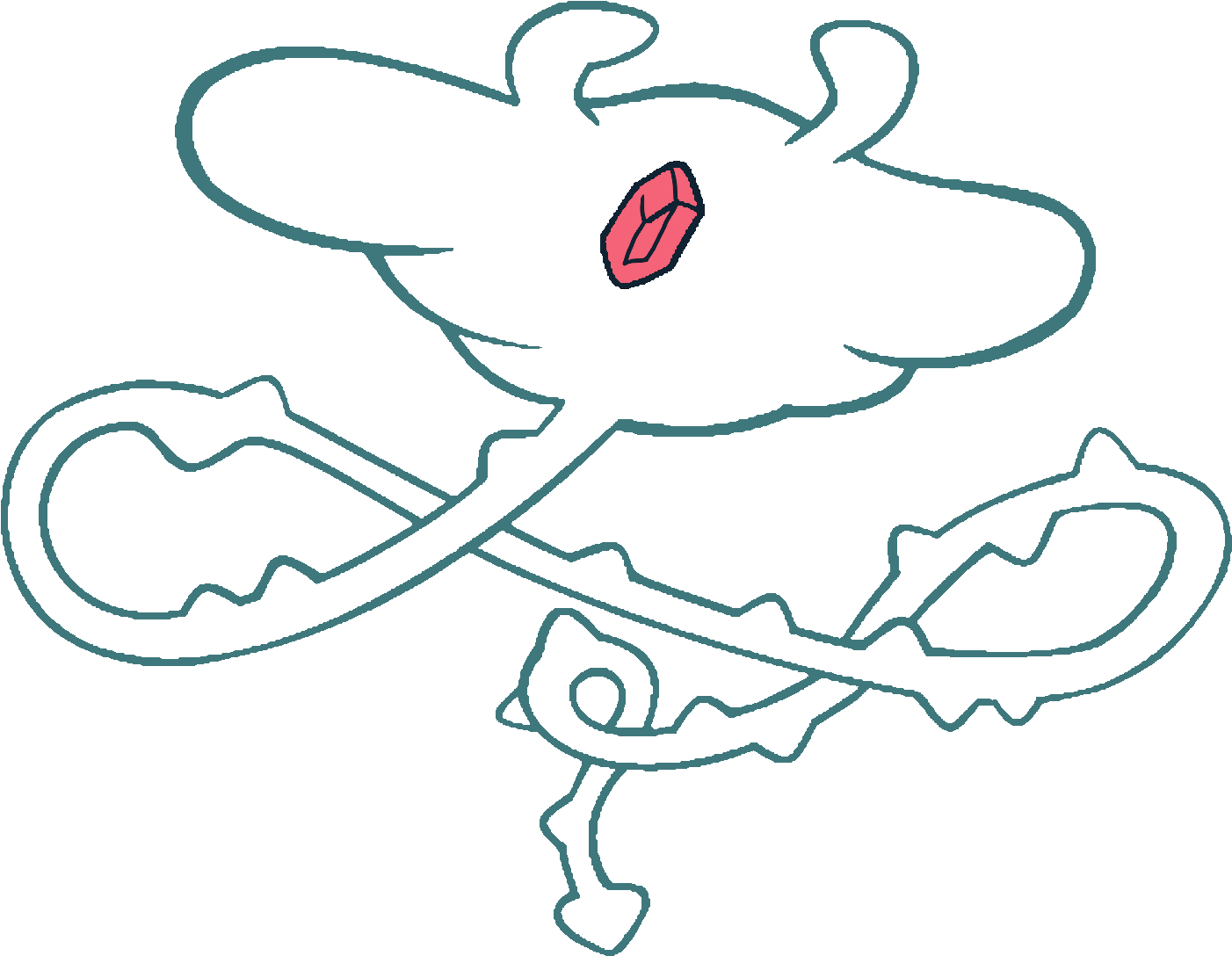 Invisible Manta Ray - Steven Universe Gems Corrompidas Clipart (1490x1125), Png Download