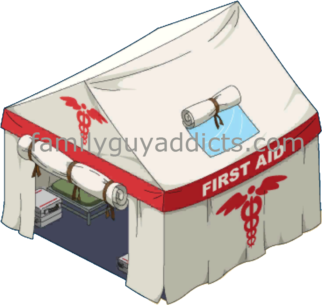 Peterpalooza Main Walkthrough Fail - First Aid Tent Cartoon Clipart (1104x1050), Png Download
