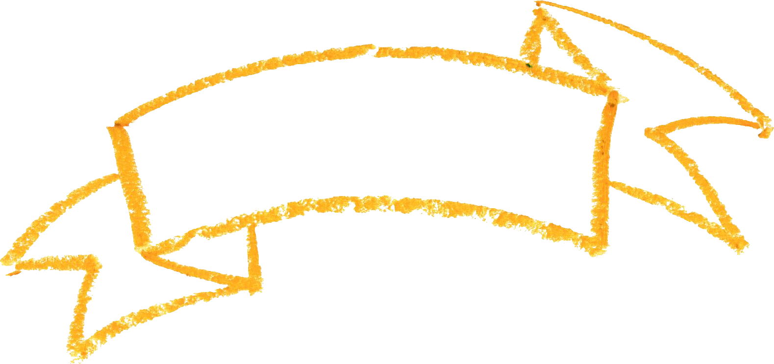 Ribbon Png Transparent - Crayon Banner Clipart (1024x482), Png Download