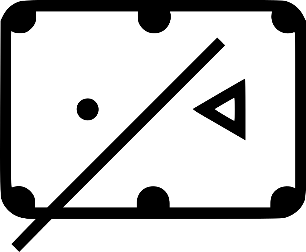 Billiards Table Comments - Pool Table Icon Clipart (981x808), Png Download