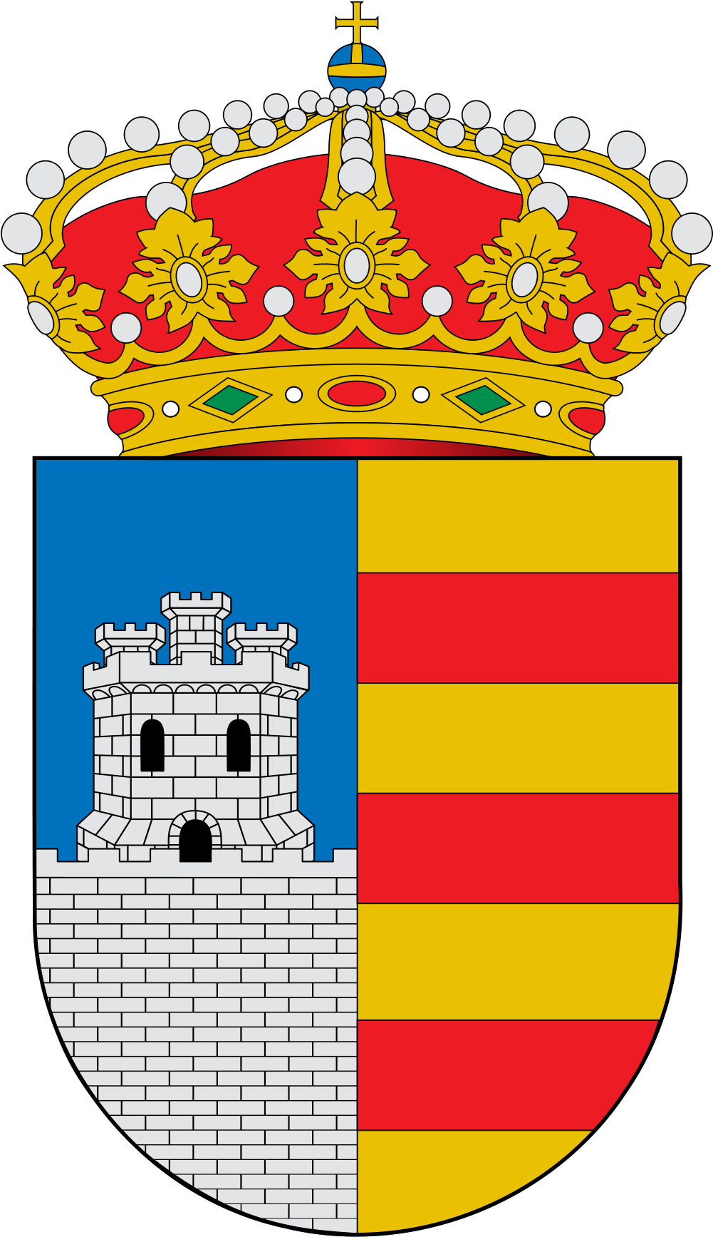 Open - Escudo De Fuencaliente De La Palma Clipart (1000x1773), Png Download