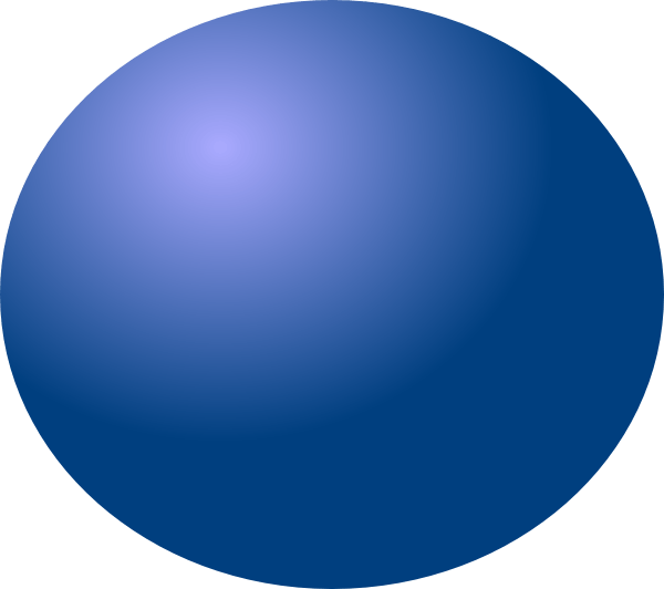 Clip Arts Related To - Blue Ball Vector Png Transparent Png (600x532), Png Download