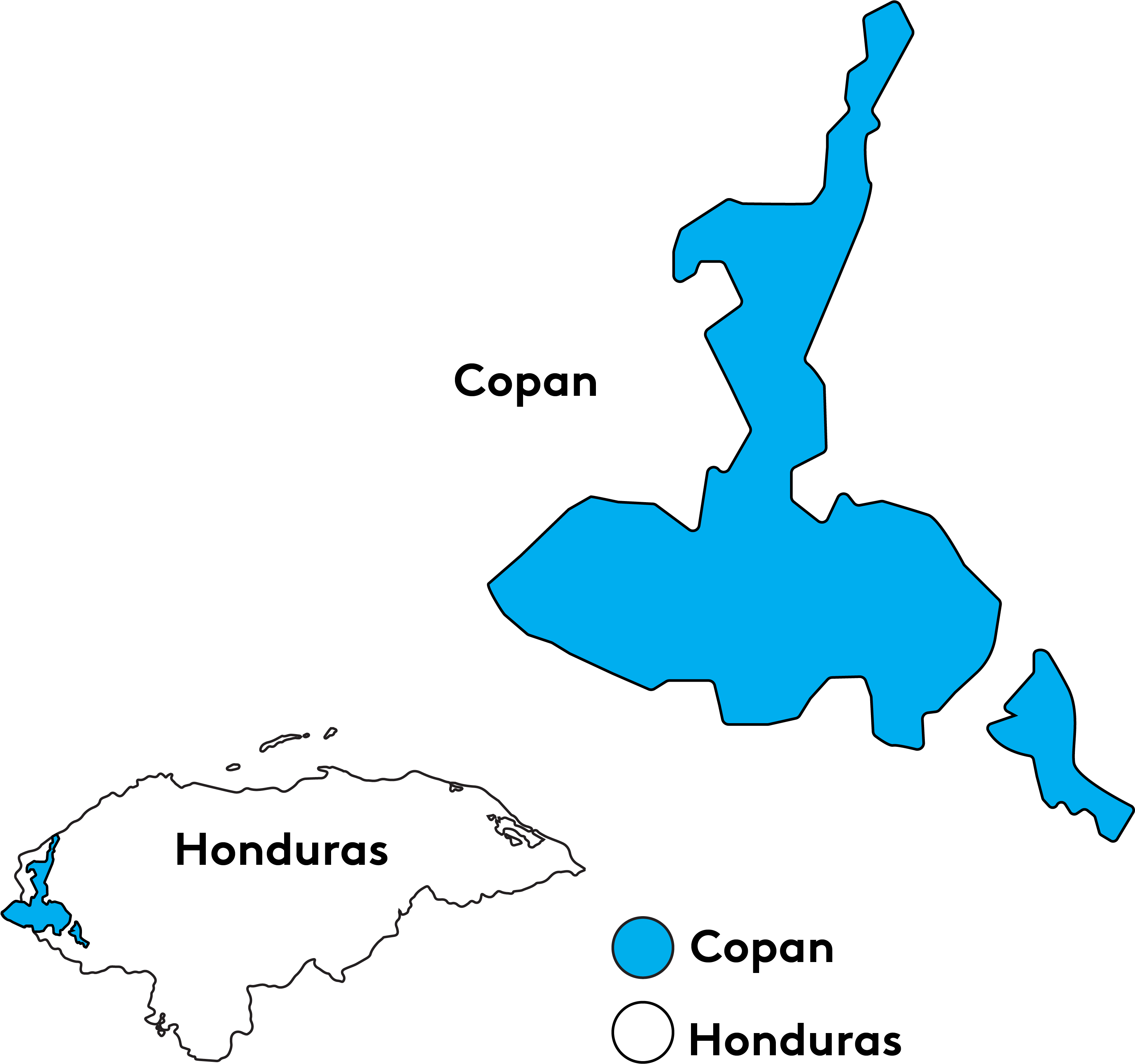 In Honduras, Copán Is One Of The Six Major Coffee Growing Clipart (3140x3109), Png Download