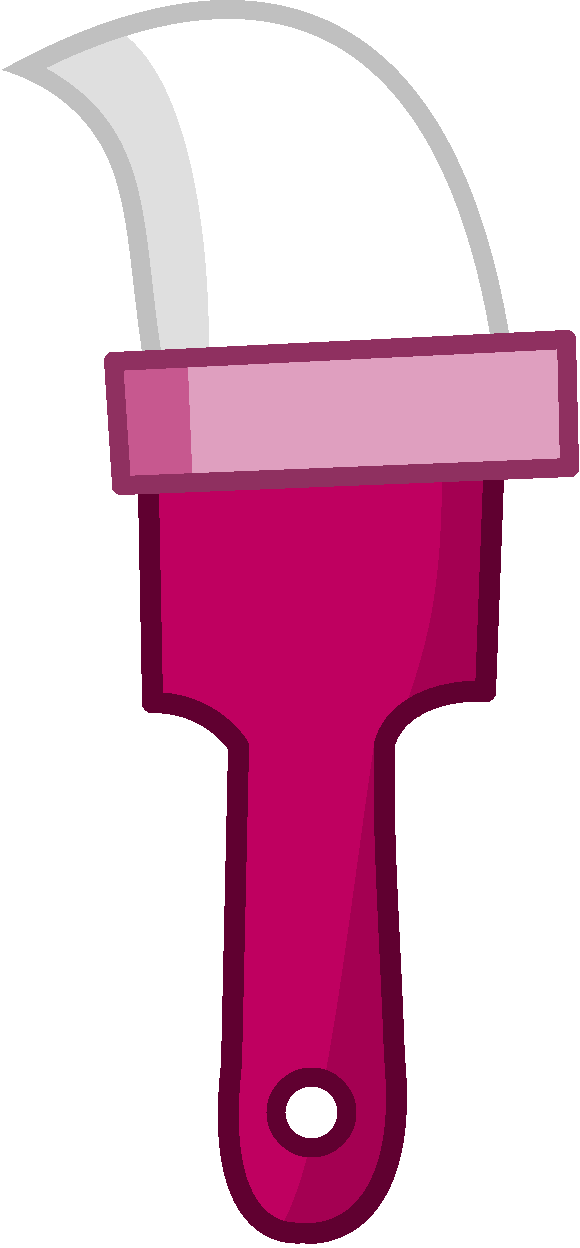 Female Paintbrush Clipart (580x1248), Png Download