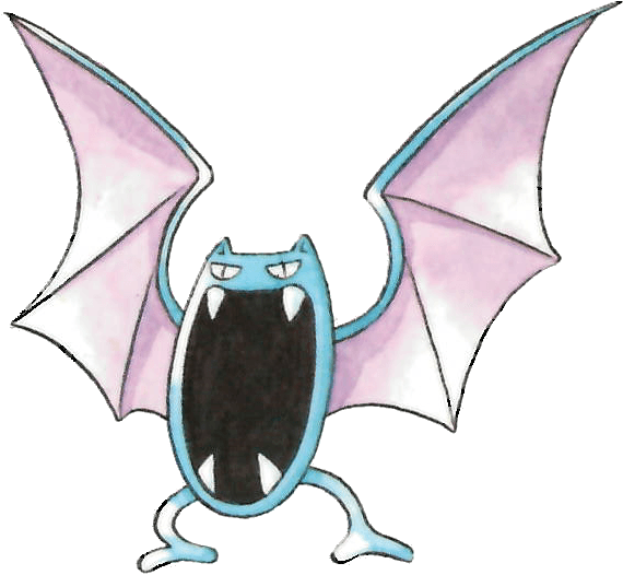 #golbat From The Official Artwork Set For #pokemon - Golbat Ken Sugimori Art Clipart (578x534), Png Download