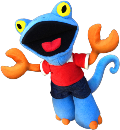 Julio Habanero, Gecko, Crab, Rhinoceros - Cartoon Clipart (600x600), Png Download